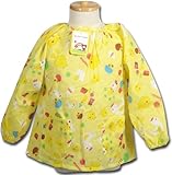 子供用 幼児用 スモック 緑 黄色 ピンク 水色 青 100cm 110cm 120cm ノンキャラクター2 (120, 4ひよこ)