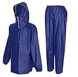 カジメイク 防水ヤッケ&パンツ ネイビー LL EVA 1555