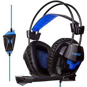 ゲーミングヘッドセット KINGTOP ヘッドホン K11シリーズ 3.5mm コネクタ 高集音性マイク付 マイク位置360度調整可能 ヘッドアーム伸縮可能 最高音質 耐摩素材 パソコン PS4用 Nintendo Switch用 Xbox One用 タブレット用 iPhone用 スマートホン などに対応