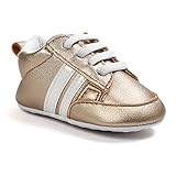 ベビーシューズソフトボトムアンチスキッドレザースポーツシューズ幼児の幼児のためのスポツー 日常履き幸運な太陽　ベビー キッズ スニーカー 足育 足に優しい 通気性メッシュスニーカー 靴 (12, 金)