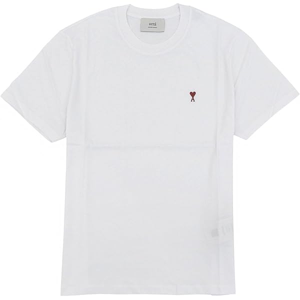 ami パリ クラシックレッドハートロゴTシャツ オーバーサイズ 男女兼用 Amazon.co.jp: aハートmiアミハートパリスTシャツ レッドハート刺繍