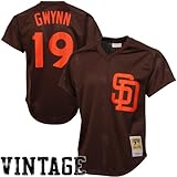 Tony Gwynn San Diego PadresブラウンメッシュAuthentic Batting Practice Jersey ブラウン