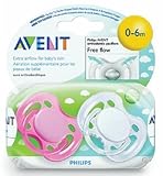 0-6 Months Freeflow Pacifier 2 Count [Set of 4] by Avent America [並行輸入品]