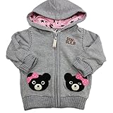 ダブルＢ　DOUBLE.B (mikihouse)　編みベアつきパーカー 120cm グレー(06)