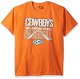 NCAA Oklahoma State Cowboys Baseball Bats半袖快適カラーTシャツ, Large , Burntオレンジ