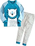 [Vaenait Baby]キッズ子供ベビー服綿100％ルームウェア長袖パジャマ寝間着上下セット Leo Friend M