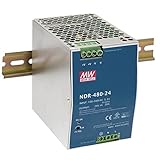 MEAN WELL オリジナル NDR-480-24 24V 20A meanwell NDR-480 24V 480W 単一出力 軌道式工業用 電源