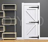 DIYHD 21 "ブラックバーン木製ドアTヒンジ 3pcs 20THINGE3