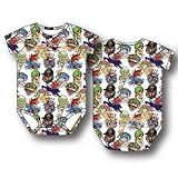 Ed Hardy Baby Girls Tattoo Collage Print One Pieceボディスーツ( 9 / 12か月)