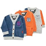 【アウトレット】 Bobson カーディガン(80～130cm) キムラタンの子供服 ネイビーブルー 80 ( 77129x77629-143 )