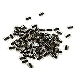 100個セット　4ピンコネクター　8 * 10mm　5050/3528 RGB適用　単一行　ICソケットコネクター　ピンヘッダー　LEDライトストリップ　ケーブルアクセサリ　連結コネクタ