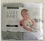 Baby Crib Sheet Set by Luxe Baby - 100% Soft Jersey Cotton Fitted Sheet- Perfect Baby Shower Gift Fo