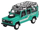 TrueScale Miniatures MINI GT 1/64 ランドローバー ディフェンダー 110 1985 カウンティステーションワゴン トライテンドグリーン 右ハンドル 完成品
