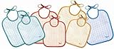 Tigex - Set of 7 Toweled and EVA Bibs, Assorted by Tigex