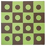Tadpoles 16 Sq Ft Playmat Set, Green/Brown by Tadpoles [並行輸入品]