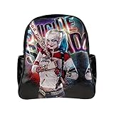 スーサイドスクアッド　ハーレイクイン　リュック　CP-FEED Harley Quinn Suicide Squad The Joker Unisex Multi Pocket Shoulders B