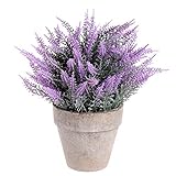 Supla 1pcs Artificial Boxwood Topiary Artificial Top Plant in Planter Faux Plant Topiary Fake Purple