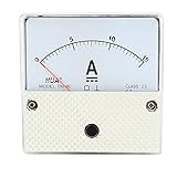 uxcell アナログアンペアメーター DH80モデル DC 0-15A マルチメータ電流計