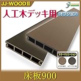 JJPRO-HOME 床板900 ダークブラウン/モカ JJ-WOOD II/ウッドデッキ デッキ バルコニー ガーデニング エクステリア 人工木 ダークブラウン