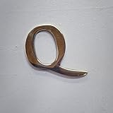 真鍮レターゴールド 45mm 小文字q