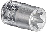 Stahlwille 45TX-E14 Steel External Torx Screw Socket, 3/8' Drive, 6 Points, 12.9mm Diameter, 28mm Le