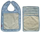 Ideenreich 2006-1 Bib 'Wipe Away Smudges' Polka Dots Blue by IDEENREICH