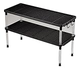 パール金属 ファインブラック ワイド キッチン シェルフ 2個組 H-7162