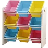 おもちゃ箱 ラック 3段 パステル 幅65.2×奥行31×高さ71cm THR-3P