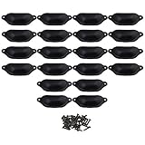 RdExPブラックヴィンテージシェル形状家具カップボードドアキャビネット引き出しプルハンドルとノブネジでのセット20