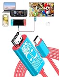 COWBOX Switch 多機能ドック Switchソフト切り替える HDMI TV出力/PD3.0充電スタンド (black) (black)