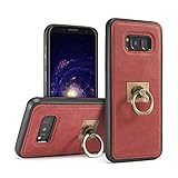 Ruanyi サムスンギャラクシーS8のケース、360回転回転指リングスタンドデザインと磁気バックカバーの場合 ( 色 : 黄 )
