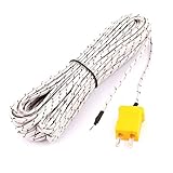 uxcell Kタイプ熱電対 プローブワイヤ センサケーブル サーモ プラスチック ナイロン