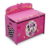 Delta Children Deluxe Toy Box, Disney Minnie Mouse [並行輸入品]