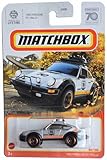 Matchbox 1985 ポルシェ 911 ラリー、シルバー、1:64スケール、金属、2.5インチ、キッズ、ユニ。