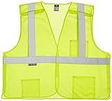 Radians SV4GM3X Economy Class 2 Breakaway Mesh Safety Vests, 3X-Large, Green by Radians