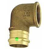 Viega ProPressブロンズ90度エルボとメス1インチby 1-inch P X Female Npt 2 Pack 77552VIE-2 2