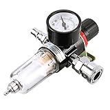 bestjunly レギュレータウォーター エアー 空気圧レギュレータ 空気圧調整器 水分離器 エアフィルター エアブラシ