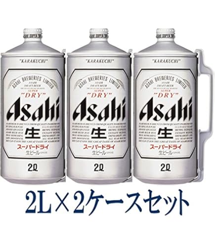 Amazon.co.jp: アサヒ スーパードライ 2L ミニ樽 2L × 6缶 : 食品