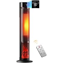 Amazon | セラミックヒーター 【2025冬節電対策&ECO恒温省エネ&3D疑似