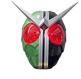 [EINI] 仮面ライダーW コスプレ マスク ヘルメット プレミアム デラックス バージョン 一番 人気 特撮 スーパーリアルマスク 発光機能アクション