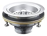 Kohler k-8799-c-cp Sink Strainer with lessテールピース、ポリッシュクローム