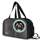 Ledback ボストンバッグ かわいい ねこ柄 犬 萌ちゃん 豊富な柄 トラベルバッグ 3way ショルダー付 大容量 2~3泊程度 旅行 ビジネス 軽量 個性的なデザイン 多機能 スポーツバッグ靴