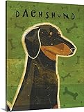 ジョン・W Goldenプレミアムシックラップキャンバス壁アート印刷題名Dachshund ( Black and Tan ) 24" x 30" 2262519_24_24x30_none