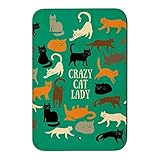 Crazy Cat Lady TealオレンジブラックブラウンホームビジネスオフィスSign 6" x 9" SIGN.WOOD.9X6.Z000641_8