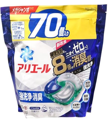 Amazon | 【P&G】アリエール ジェルボール 4D つめかえ用 超メガ