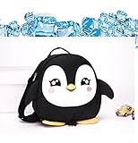 Le seul 赤ちゃん幼児ウォーキングセーフティバックパックリトルキッドボーイズガールズアンチロストトラベルバッグハーネスは、赤ちゃんのための安全リーシュを持つかわいい漫画ペンギンミニバックパックは