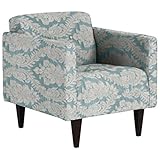 arne 一人掛けソファー おしゃれ 1人掛けソファー 肘付き クレープ ダマスクB ブルーB