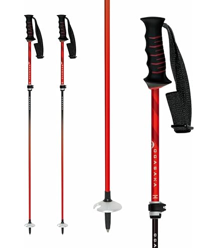 Amazon | オガサカ スキーストック 伸縮カーボンポール LC-FS/RWF 95