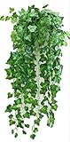 (mon luxe) 観葉植物 アイビー 5本 壁掛け グリーン インテリア アンティーク 雑貨 造花 人工 緑 植物 吊り 5本