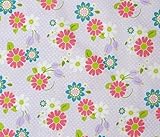 SheetWorld PC5B-W1056 PC5B-W1056 Fitted Portable / Mini Crib Sheet - Lavender Daisy Dot - Made In US